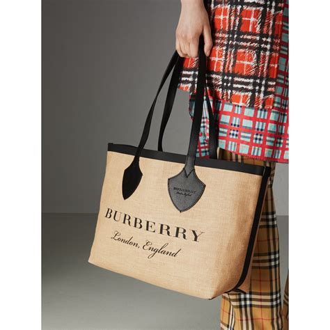 burberry jute tote|net a porter Burberry tote.